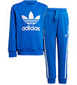 adidas Originals Sweatsæt - Trefoil - Blå m. Hvid