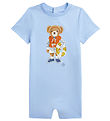 Polo Ralph Lauren Sommerdragt - Lyseblå m. Bamse