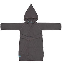 Lässig Badekåbe - Musselin - 12-18 mdr - Anthracite
