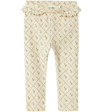 Lil Atelier Leggings - Rib - NbfGago - Turtledove
