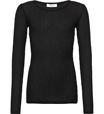 Rosemunde Bluse - Rib - Baku - Sort