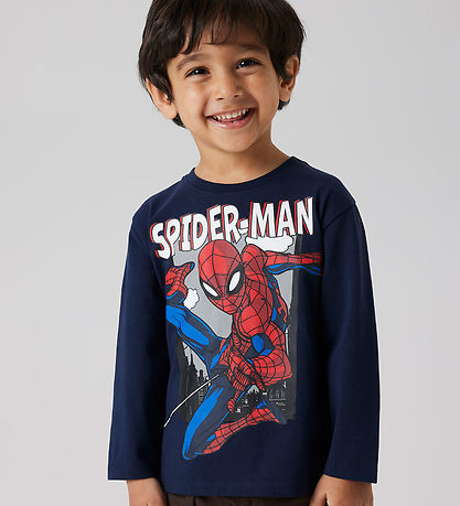 Name It Bluse - Noos - NmmJuice - Spiderman - Navy Blazer