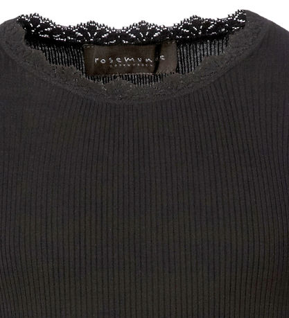 Rosemunde Bluse - Sort m. Blonder